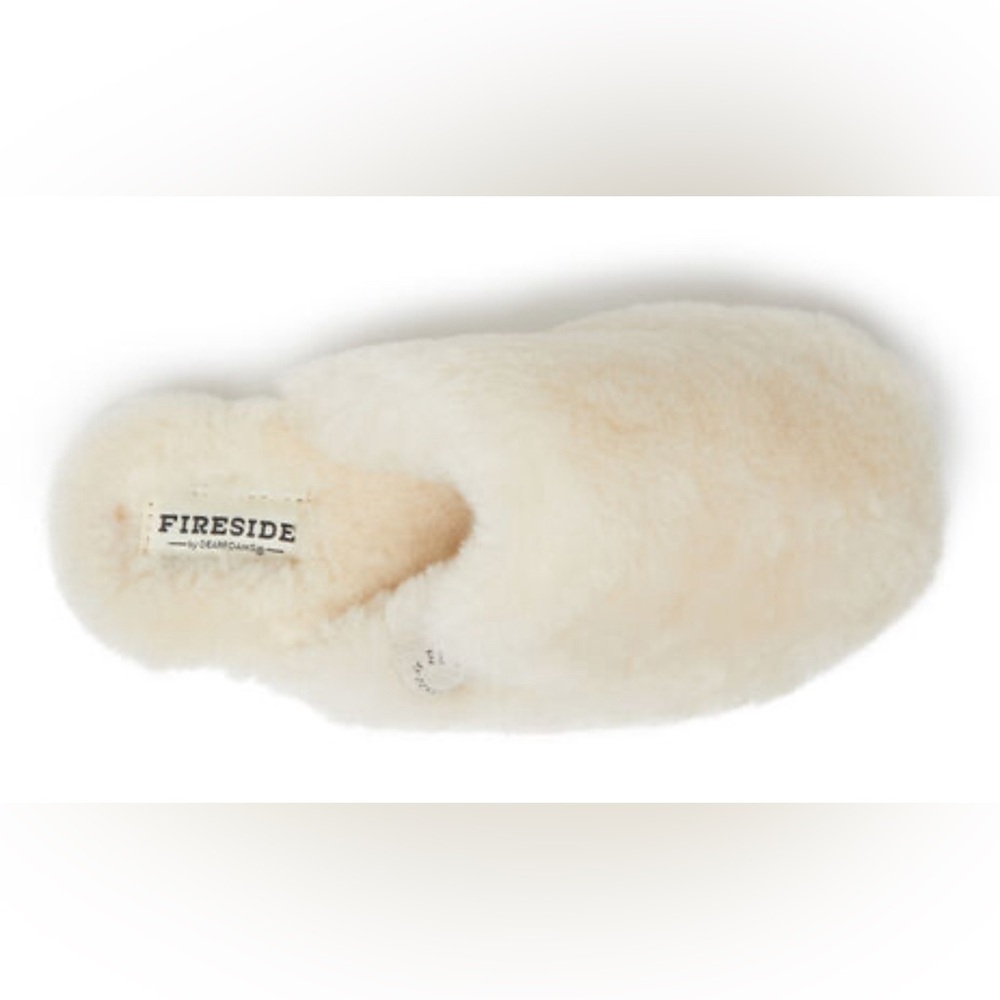 Women's Fireside By Dearfoams Shelly Beach Genuine Shearling Scuff Color Natural